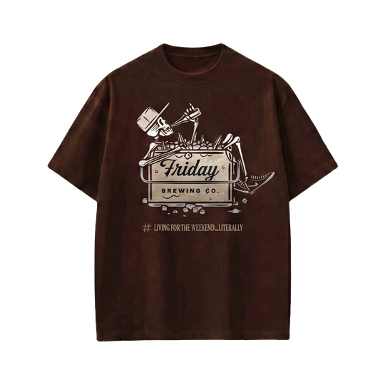 Voyd For The Weekend Brown t-shirt