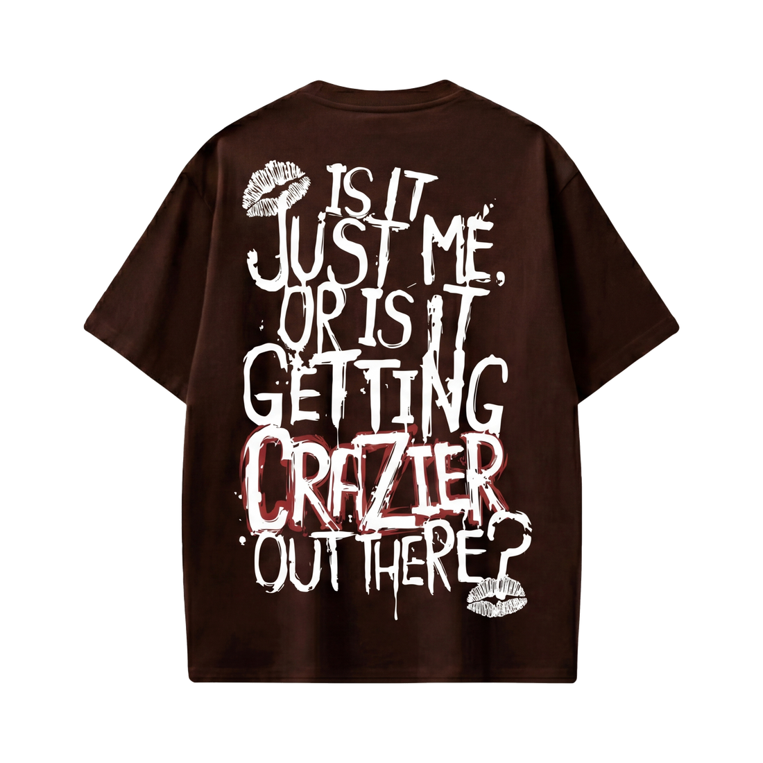 Voyd Design Drip Brown T-shirt