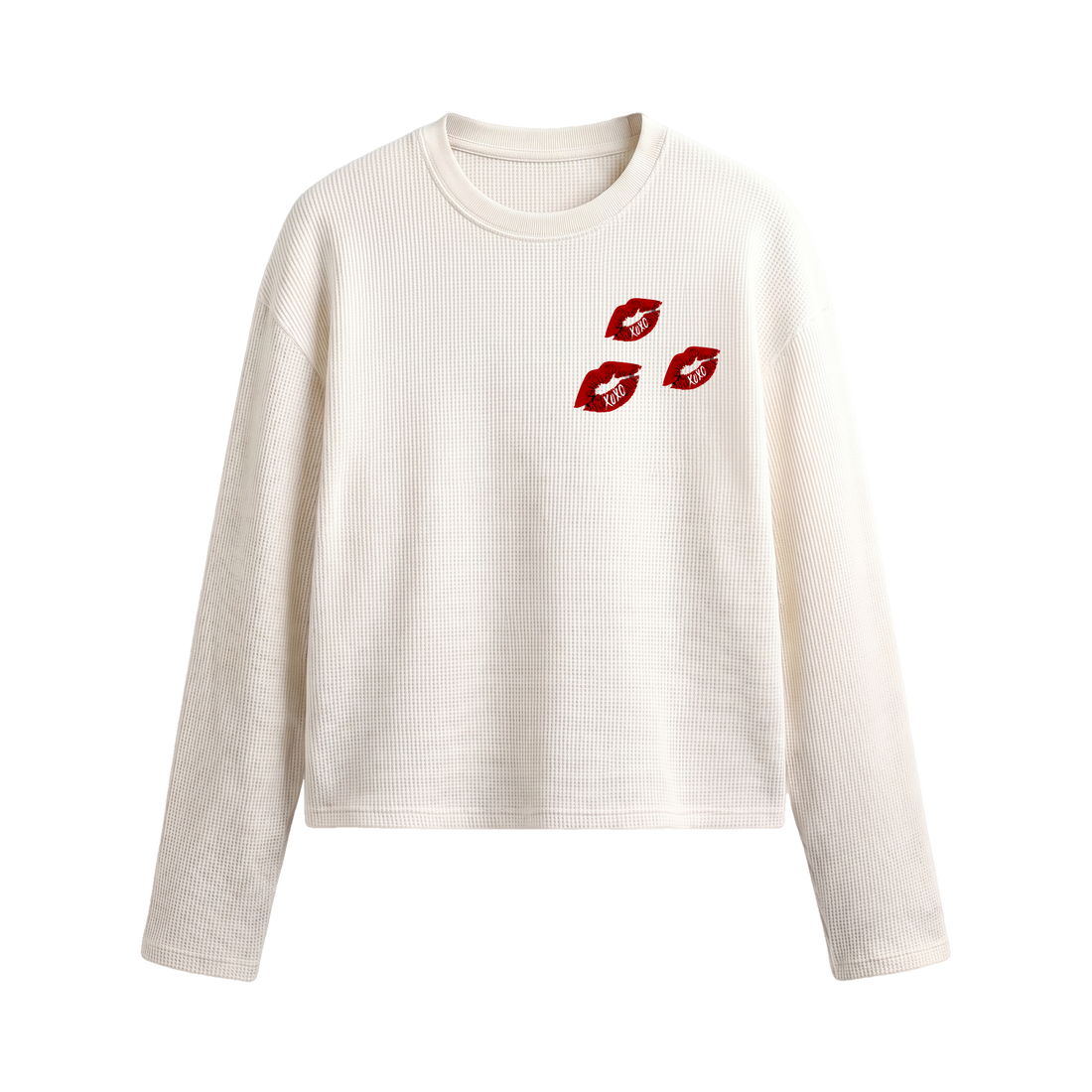 Voyd Shadow Society Waffle T-shirt Off White