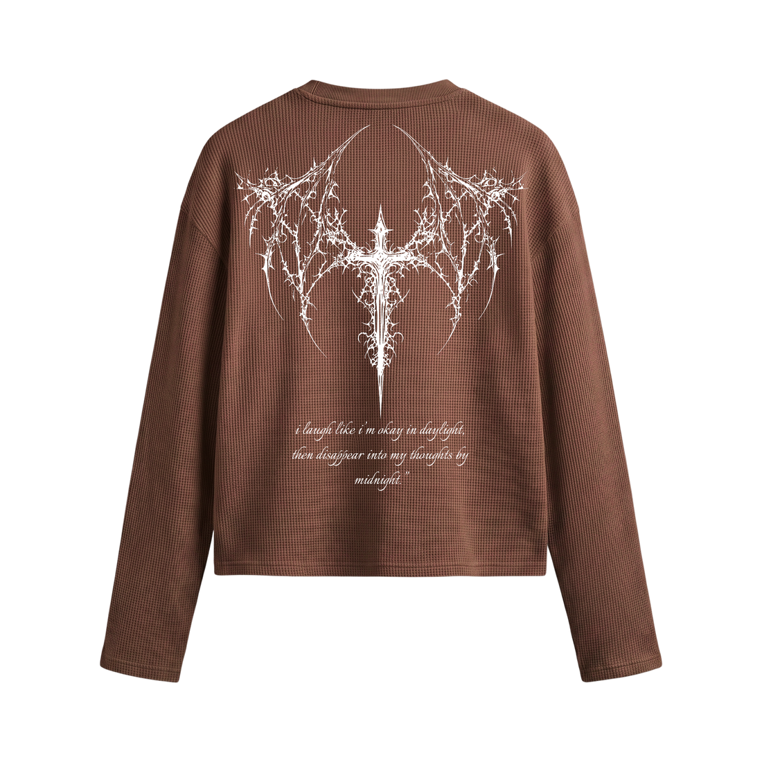 Voyd Stellar Energy Brown Waffle T-shirt
