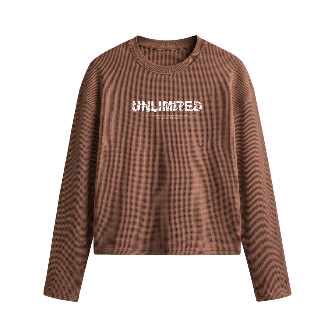 Voyd Static Flow Brown Waffle T-shirt