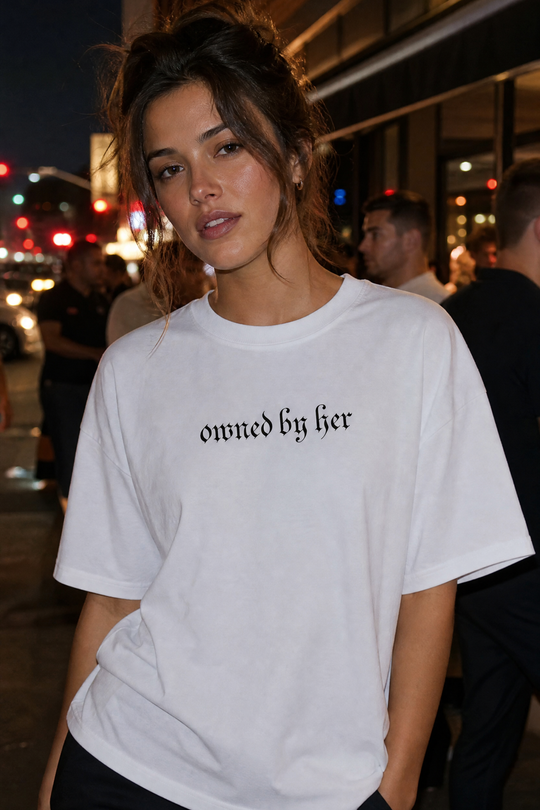 Owned by Her Voyd White T-shirt