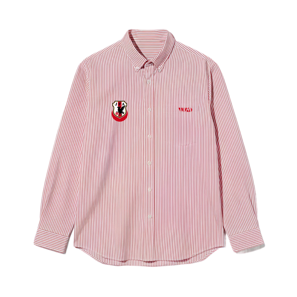 Voyd Land of the Rising Sun Pink Stripe Shirt