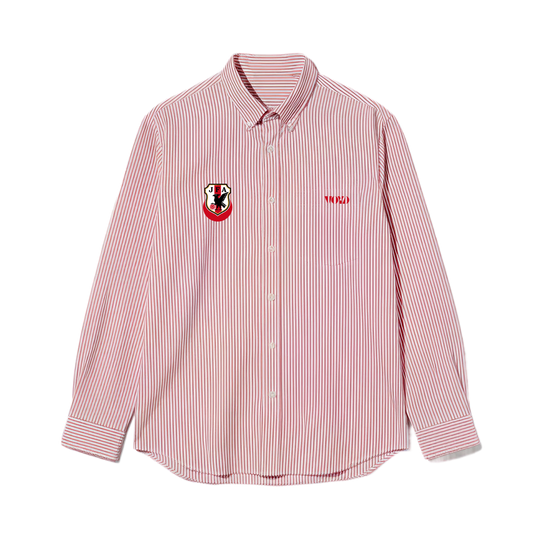 Voyd Land of the Rising Sun Pink Stripe Shirt