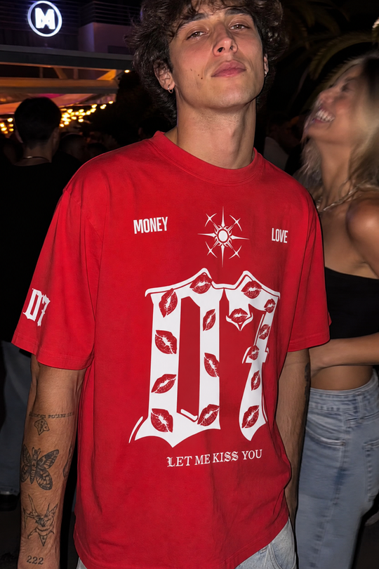Voyd Lovers in Noir Red T-shirt