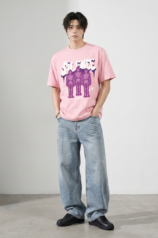 Voyd Cracked Identity Pink T-shirt