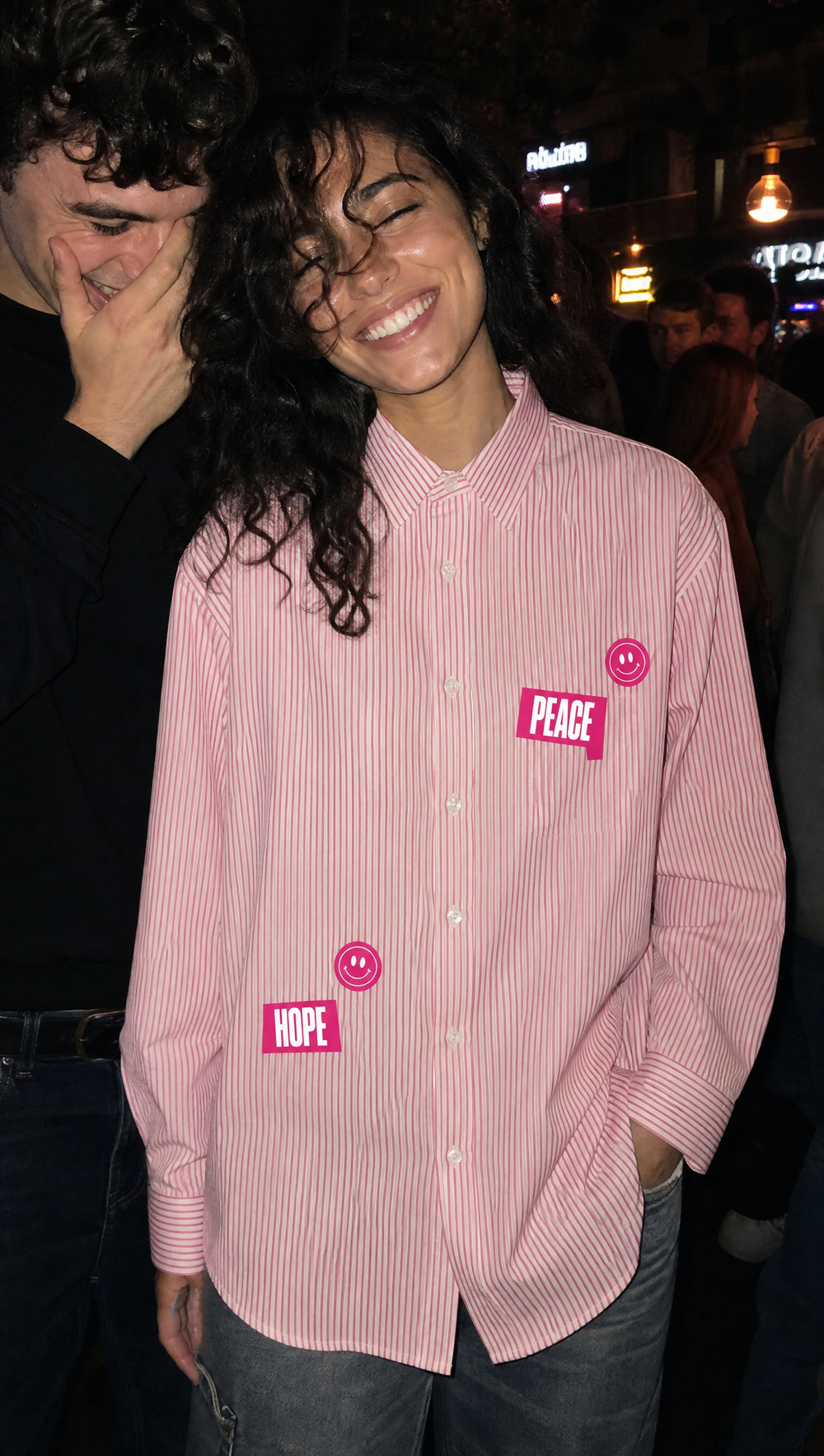 Voyd Dream Plan Pink Stripe Shirt