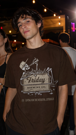 Voyd For The Weekend Brown t-shirt