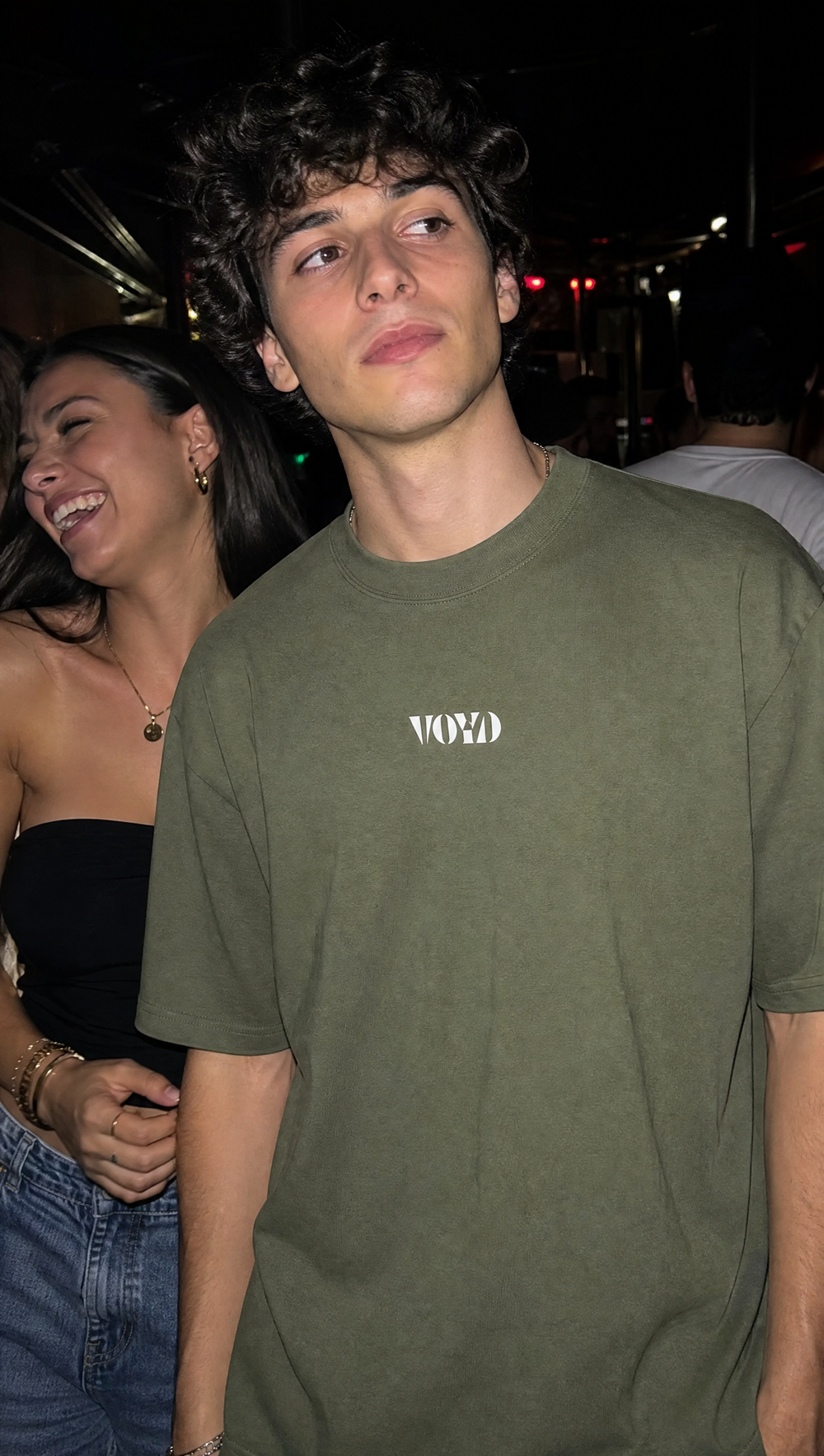 Voyd Raw Heart Code Olive T-shirt