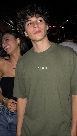 Voyd Raw Heart Code Olive T-shirt