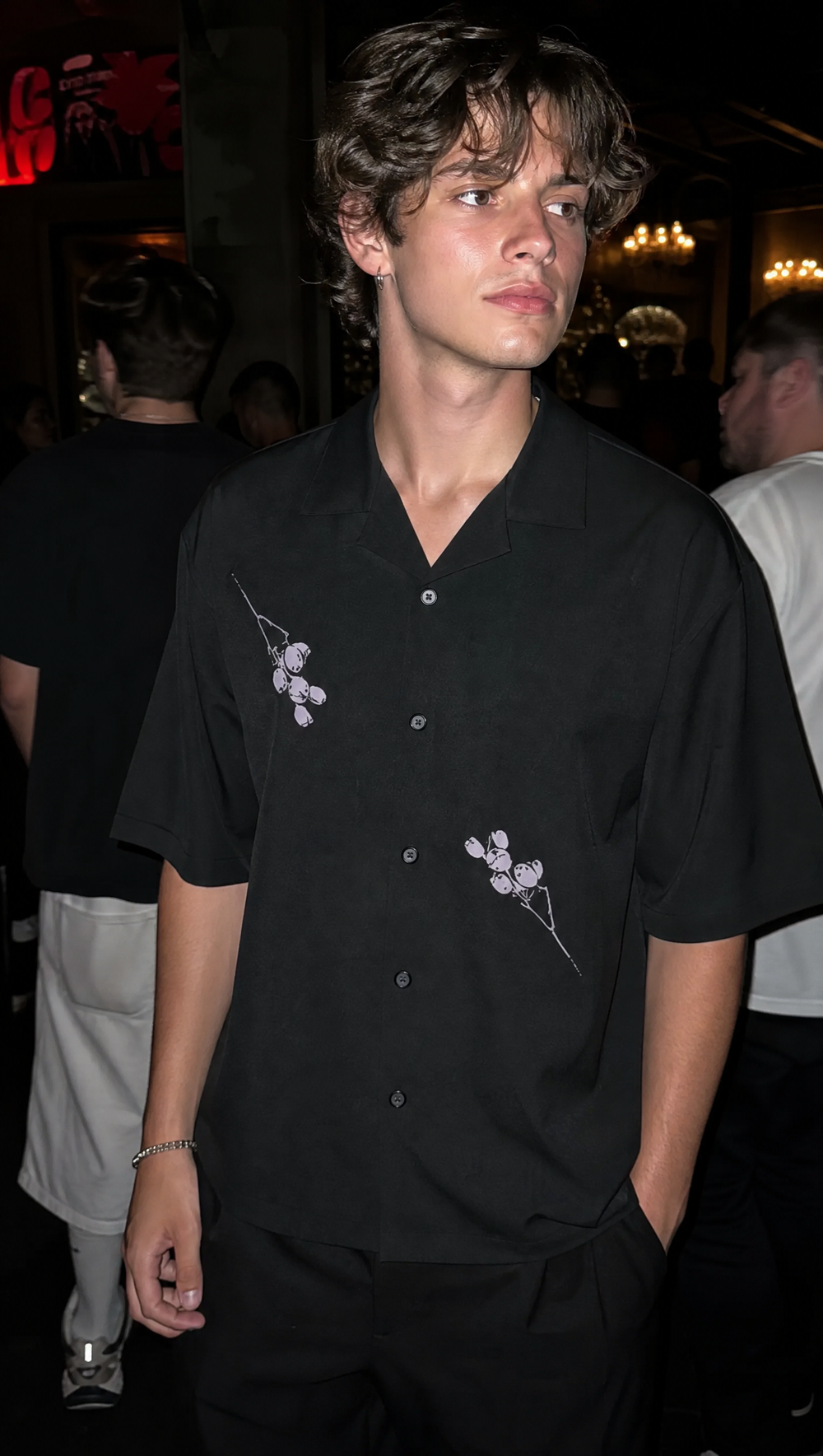 Void Obsidian Wings black Bowling Shirt