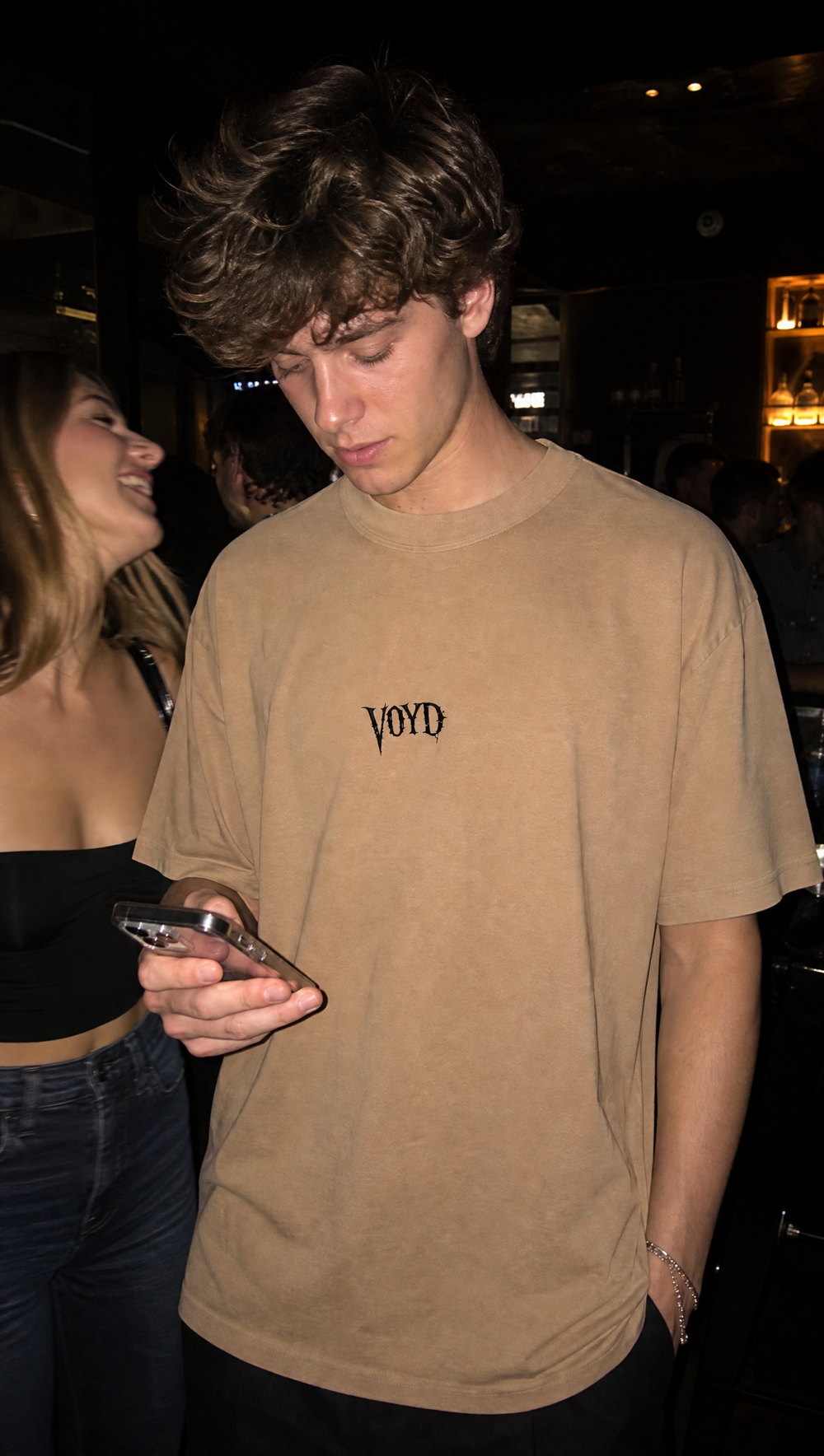 Voyd Silk of Sin Beige T-shirt