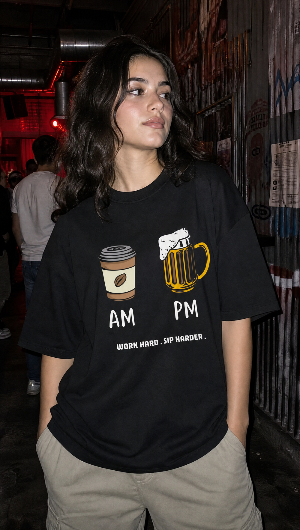 Voyd AM PM Routine Black t-shirt