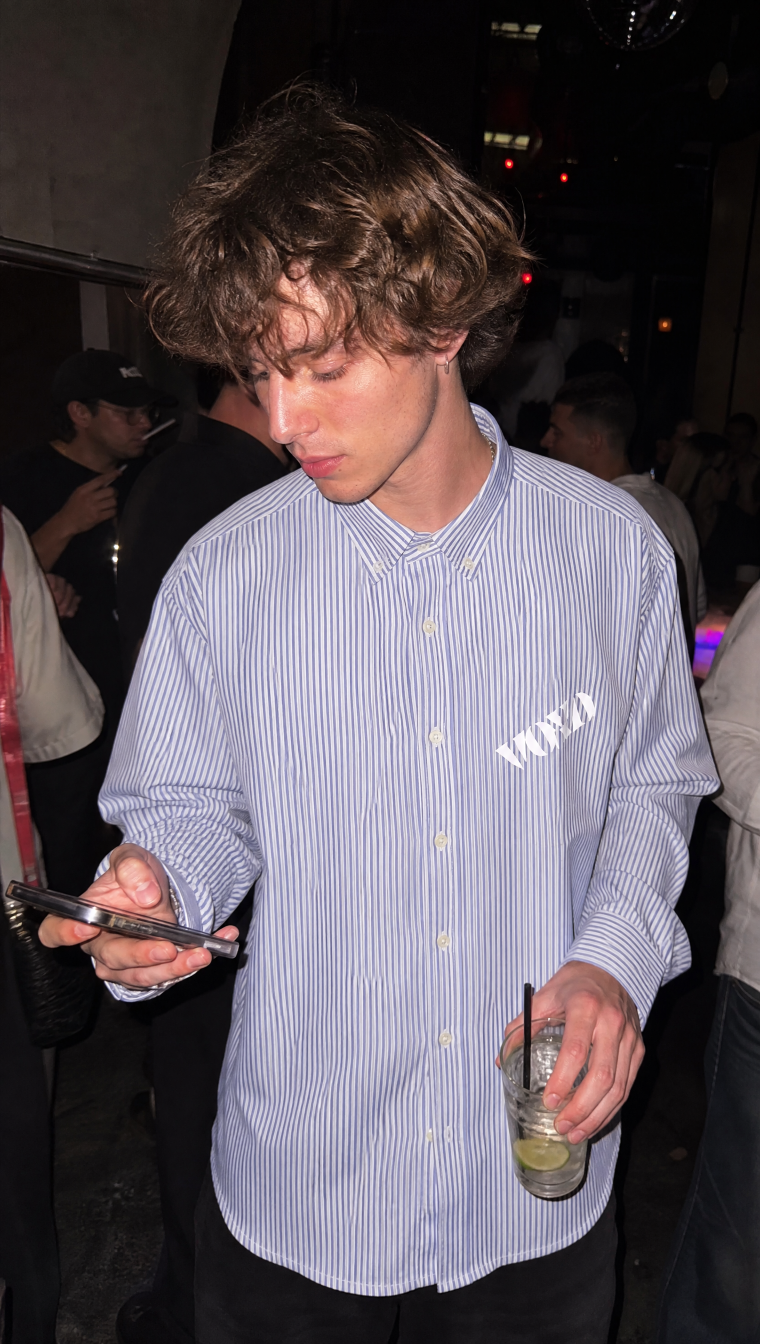 Voyd Anti Social Blue Stripe Shirt