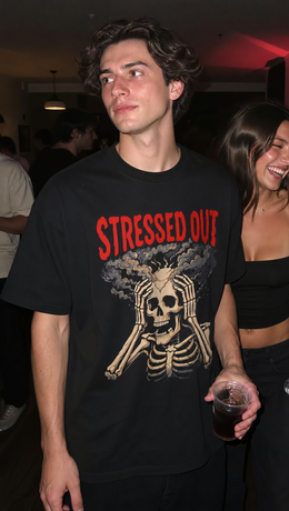 Voyd Stressed Out Black T-shirt