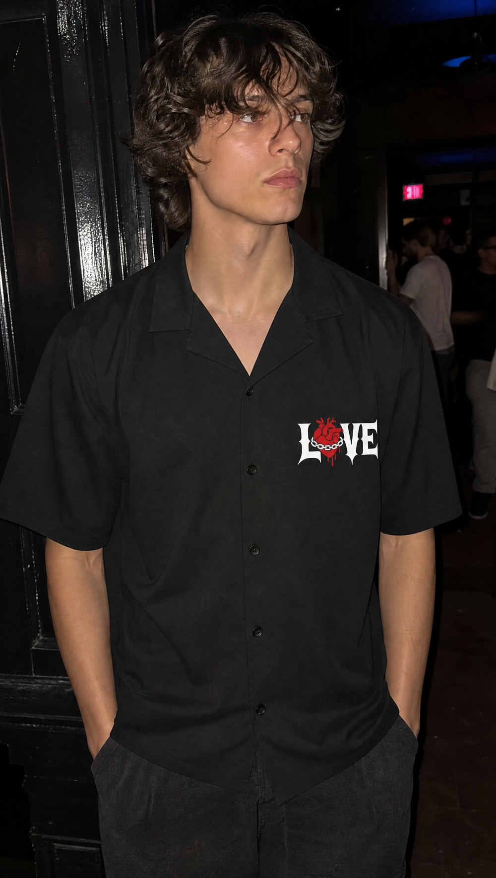Void Static Dreams Black Bowling Shirt