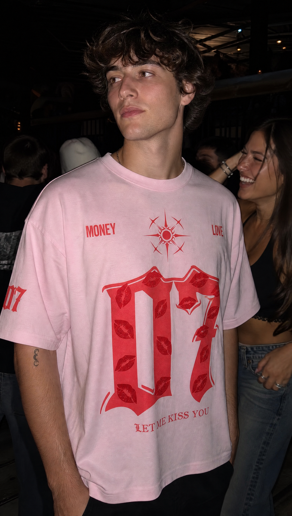 Voyd Lovers in Noir Pink T-shirt