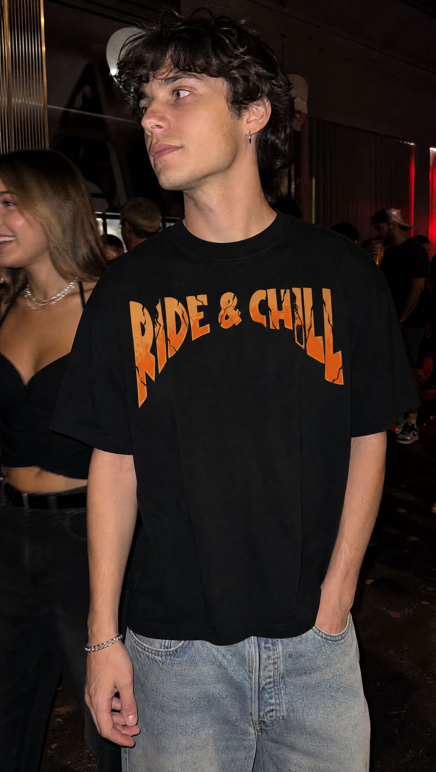 Voyd Ride and Chill Black T-shirt