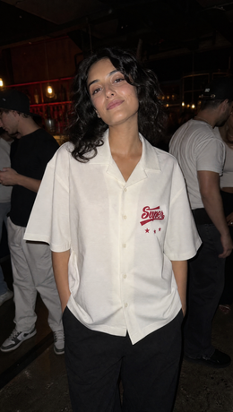 Void Supervoid White Bowling Shirt
