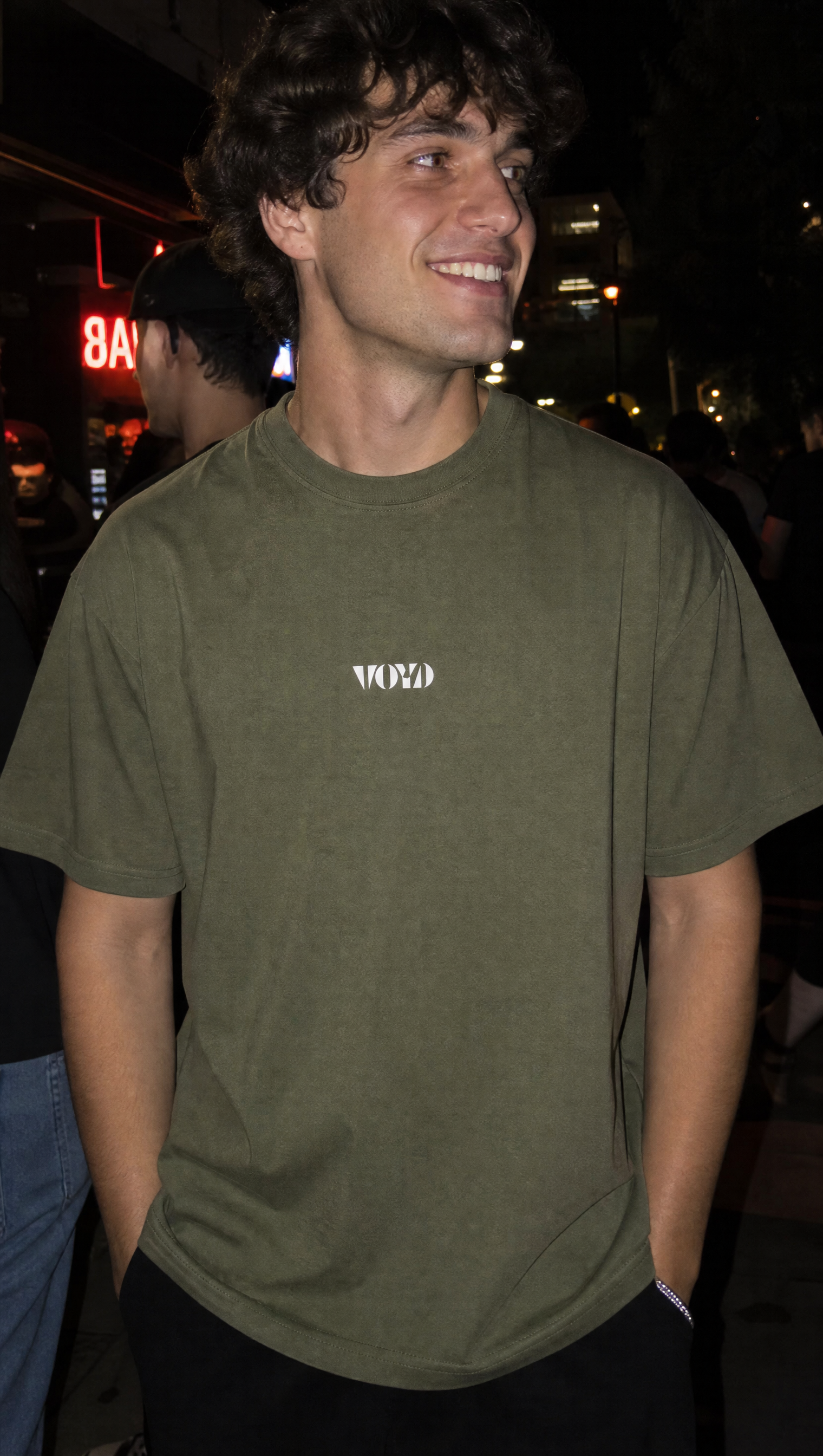 Voyd Bone Code Olive T-shirt