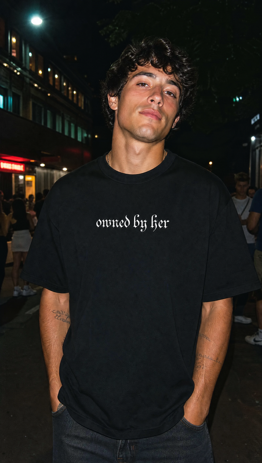 OWNED BY HER VOYD BLACK T-SHIRT
