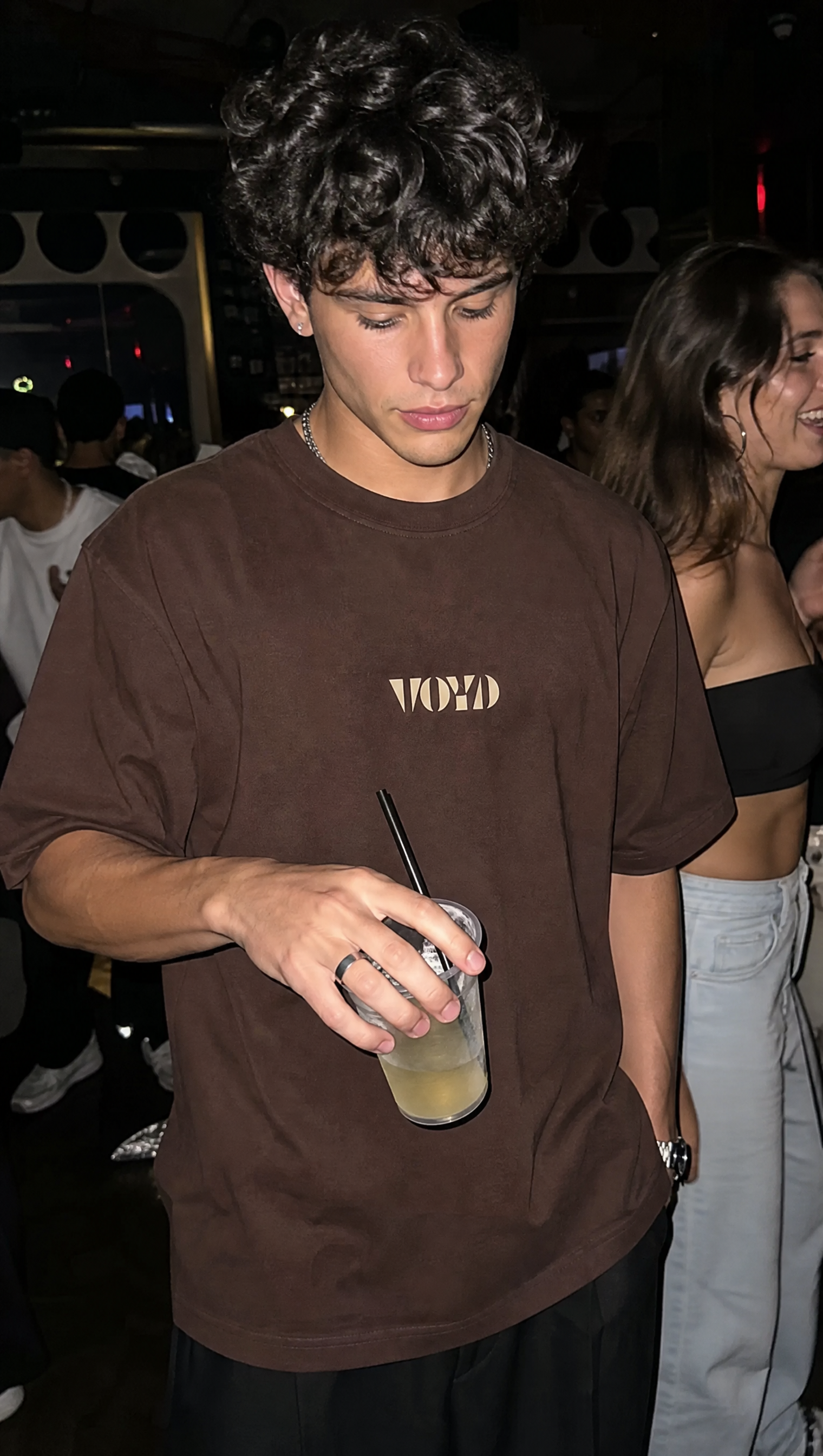Voyd Social Battery Brown t-shirt