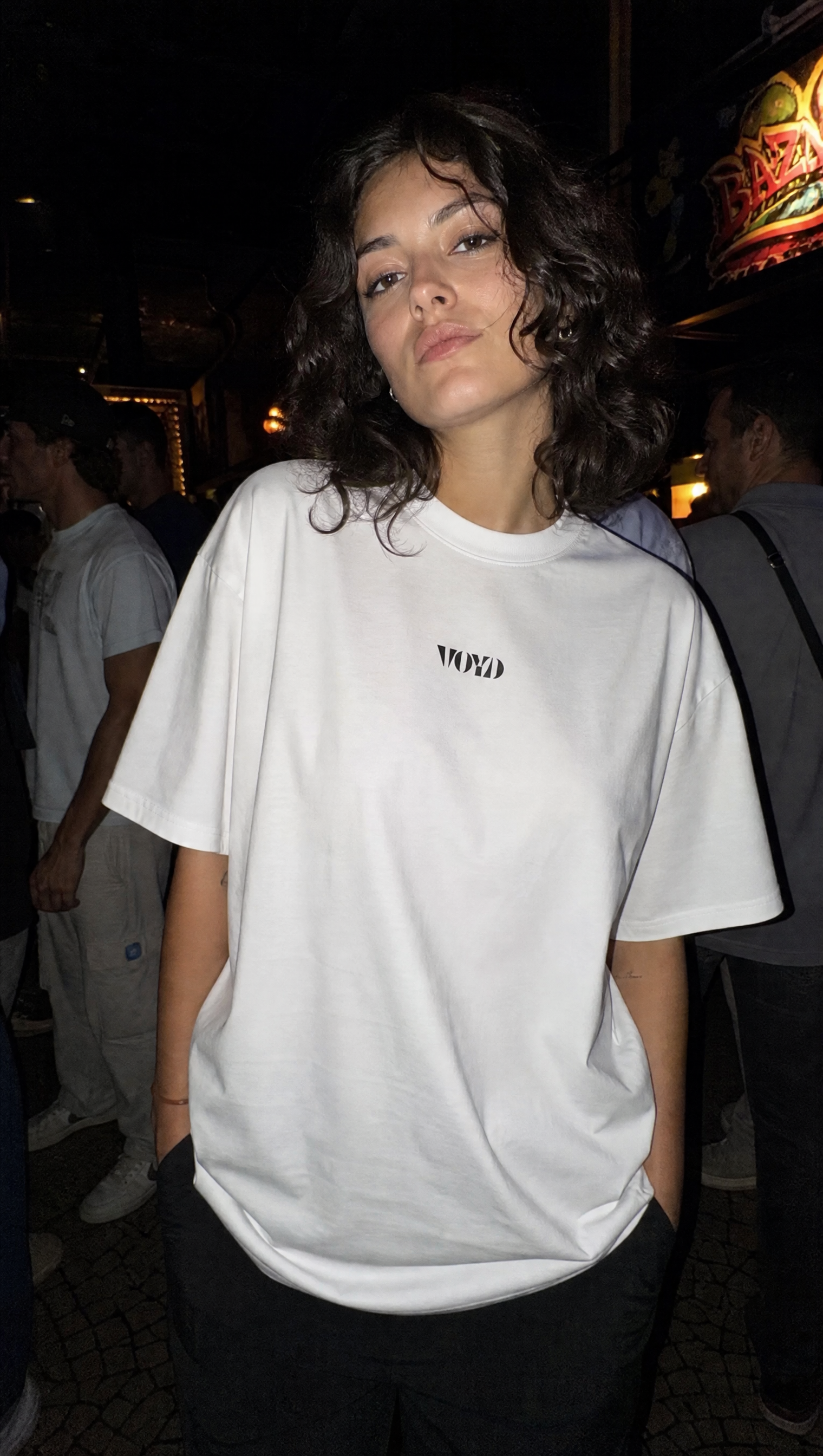 Voyd Bar Code White t-shirt