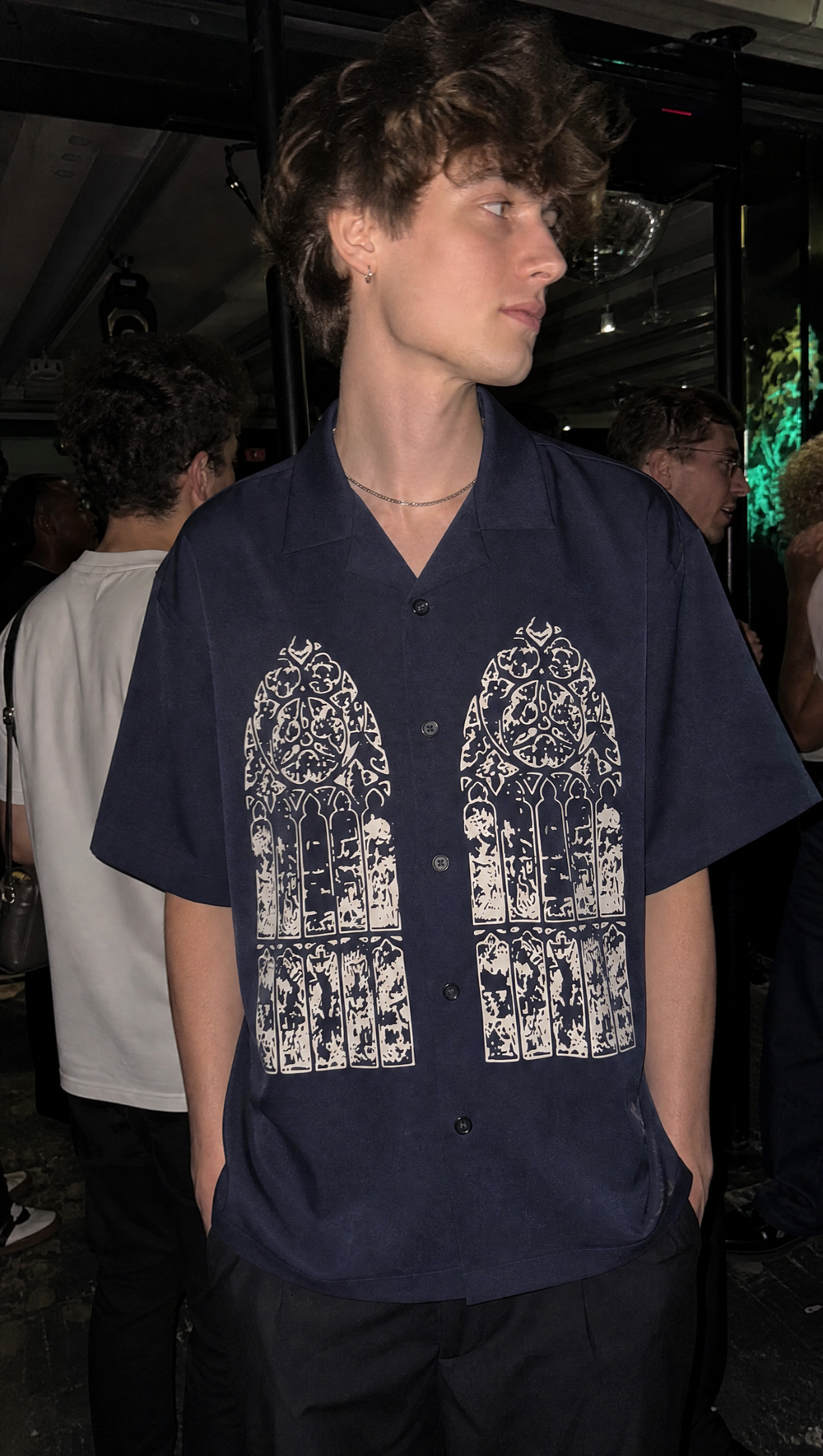 Void Silent Riot Blue Bowling Shirt