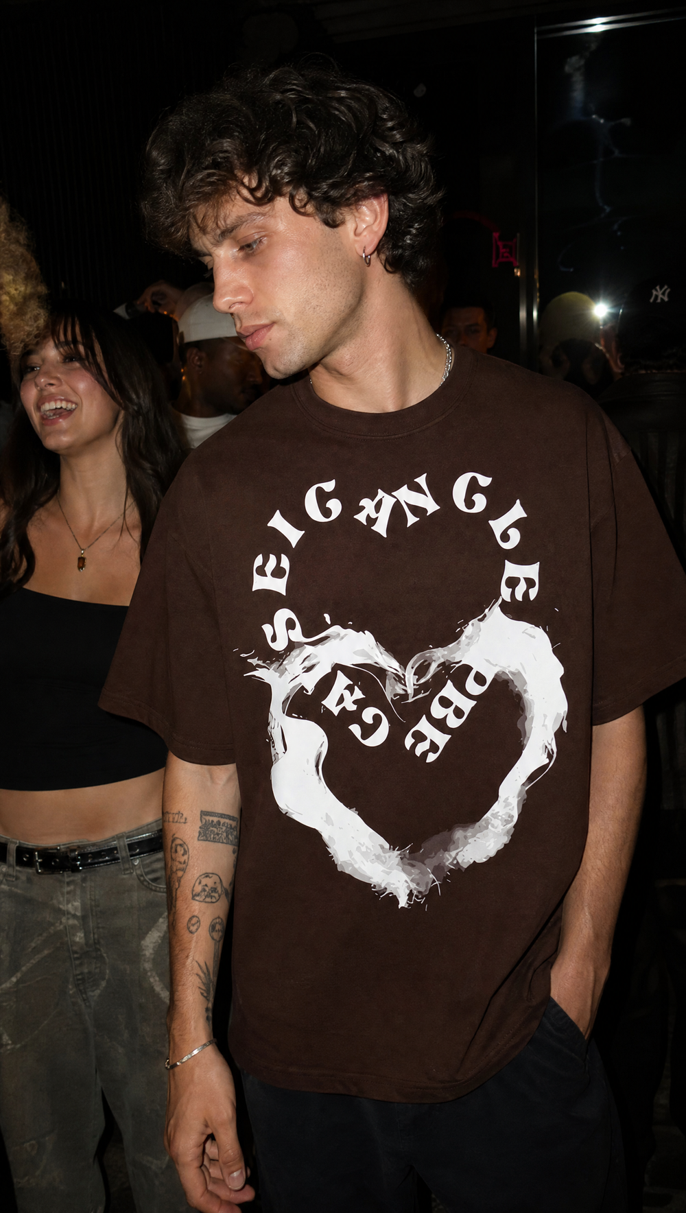 Voyd Subtle Signal Brown T-shirt
