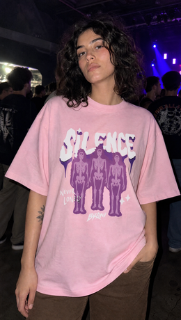 Voyd Cracked Identity Pink T-shirt