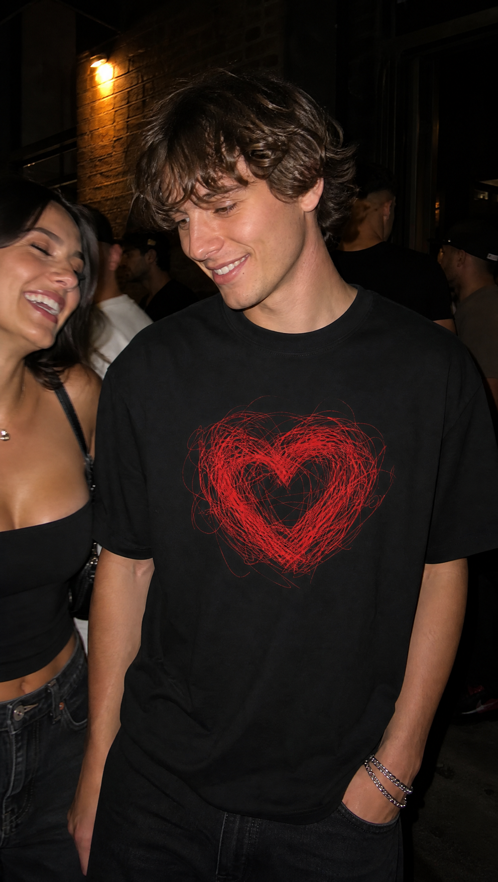 Voyd Heart in Static Black T-shirt