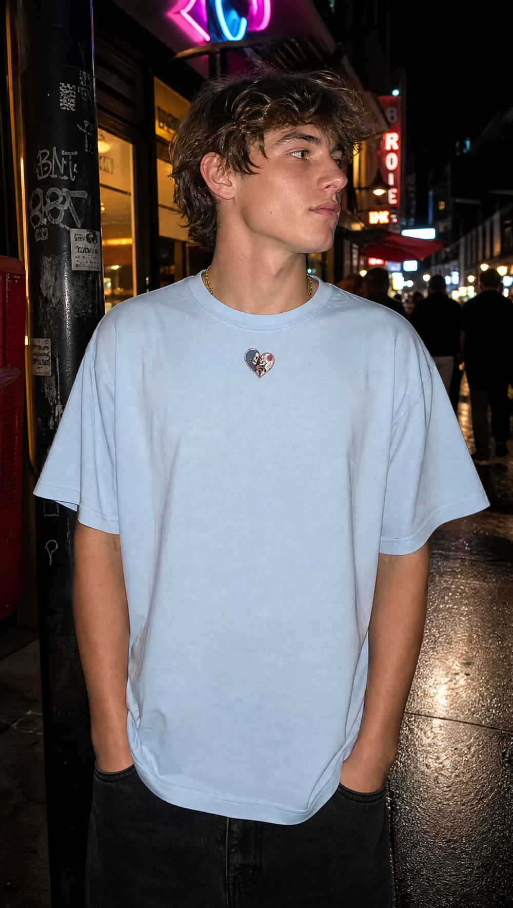 TILL VOYD LIGHT BLUE T-SHIRT