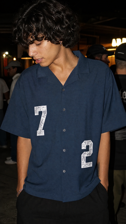Void Rule 72 Ice Blue Bowling Shirt