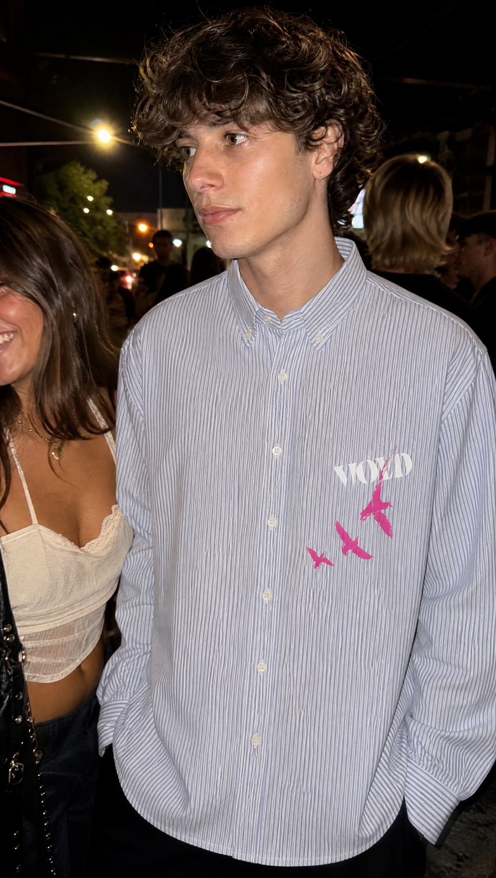 Voyd Hope In Motion Blue Stripe Shirt