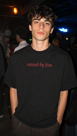 OWNED BY HIM VOYD BLACK T-SHIRT