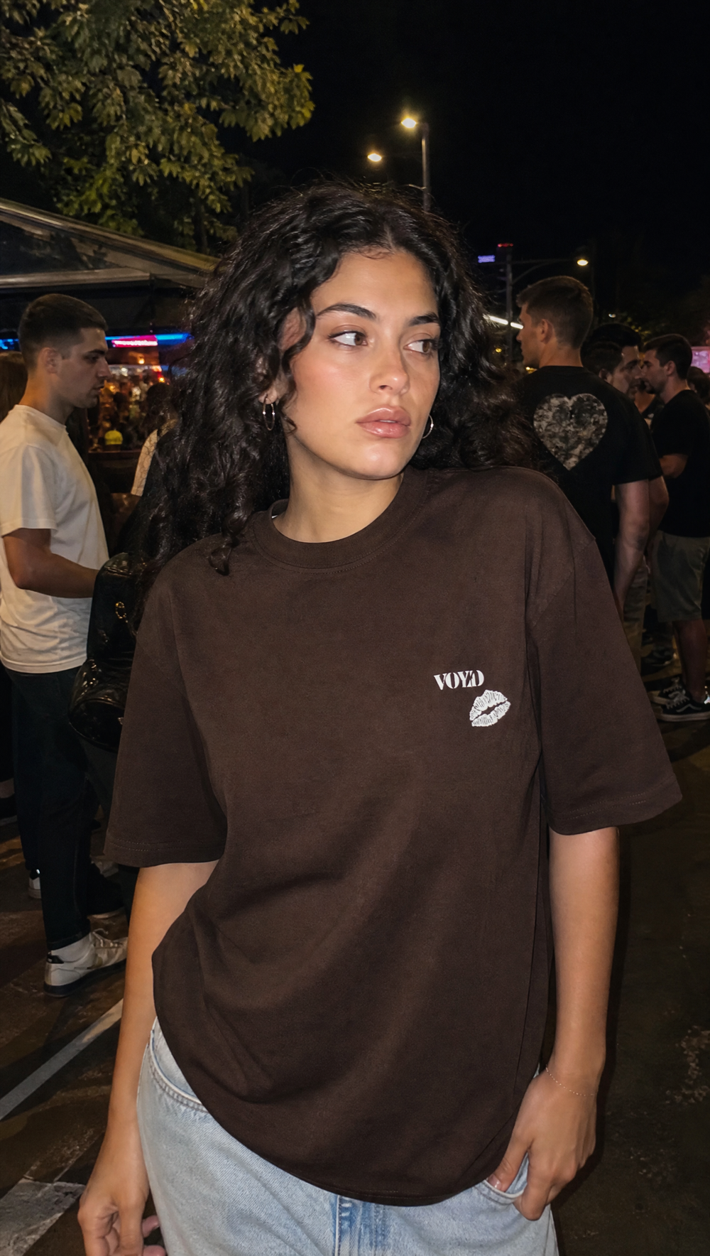 Voyd Design Drip Brown T-shirt
