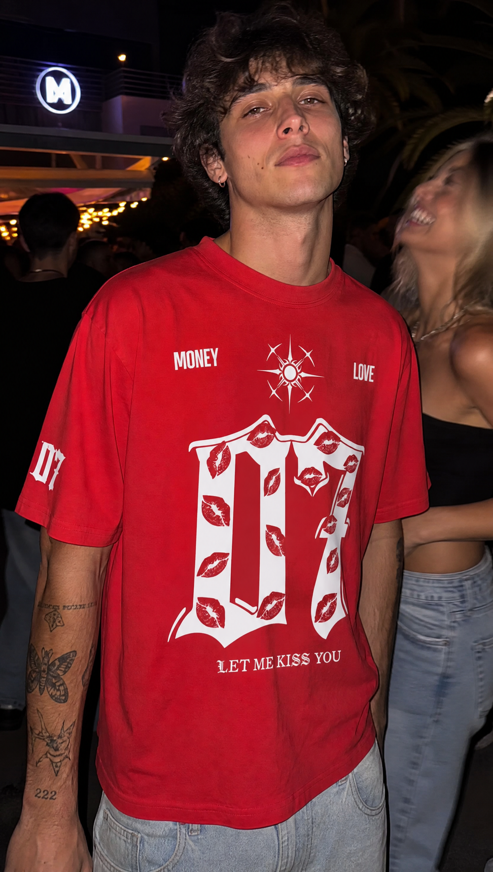 Voyd Lovers in Noir Red T-shirt