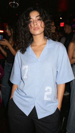 Void Rule 72 Ice Blue Bowling Shirt