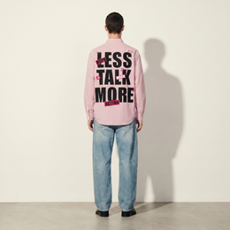 Voyd Less Talk Pink Stripe Shirt