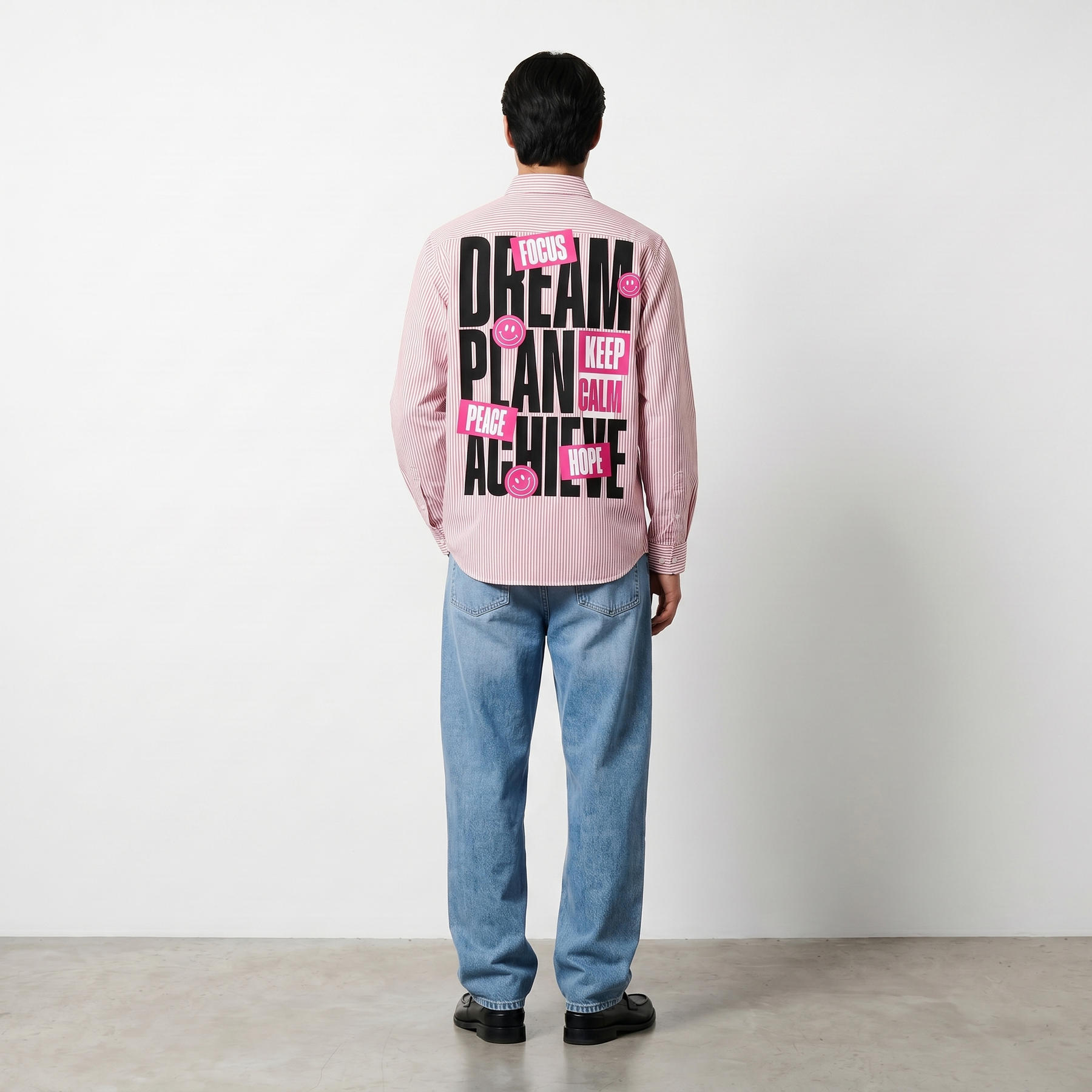 Voyd Dream Plan Pink Stripe Shirt