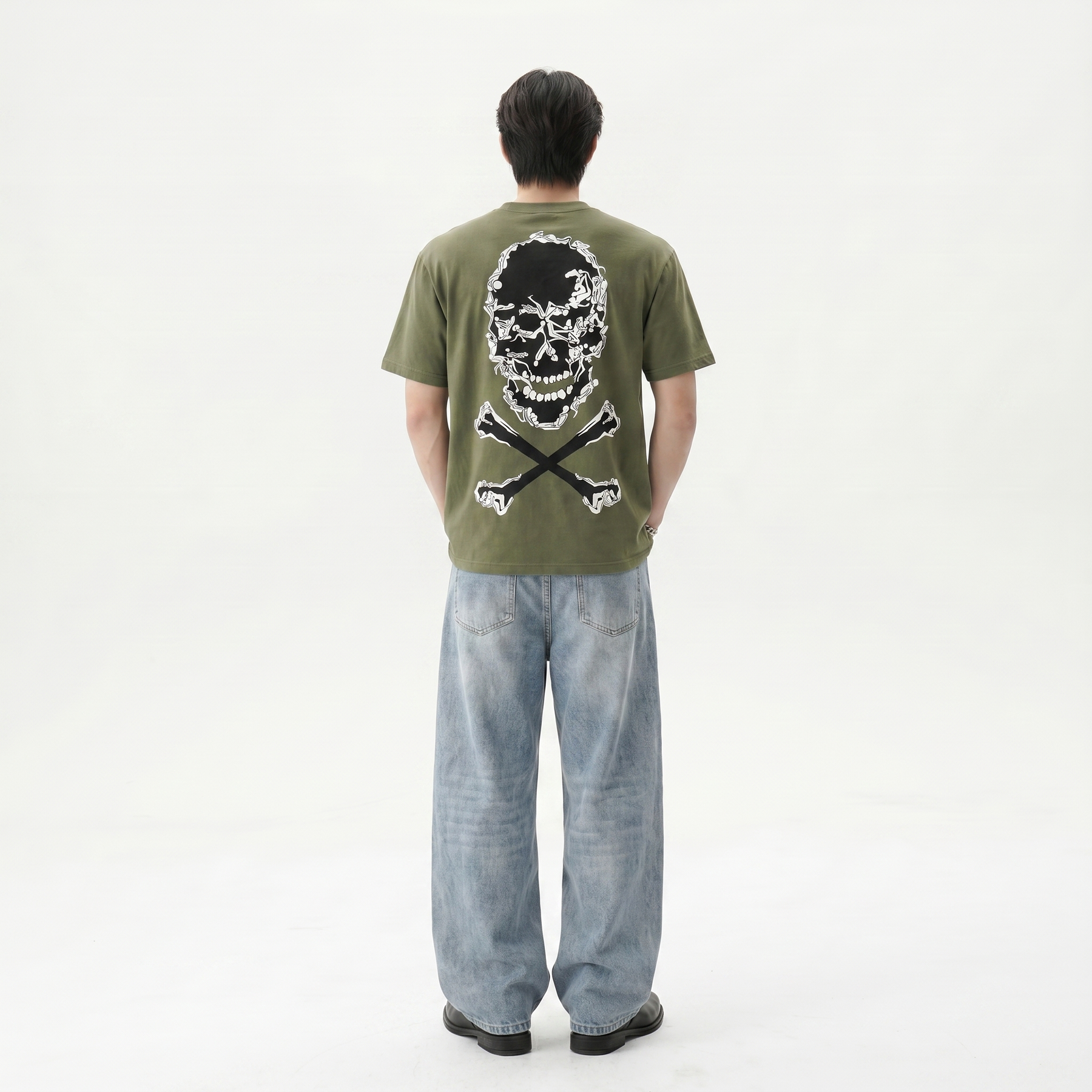 Voyd Bone Code Olive T-shirt