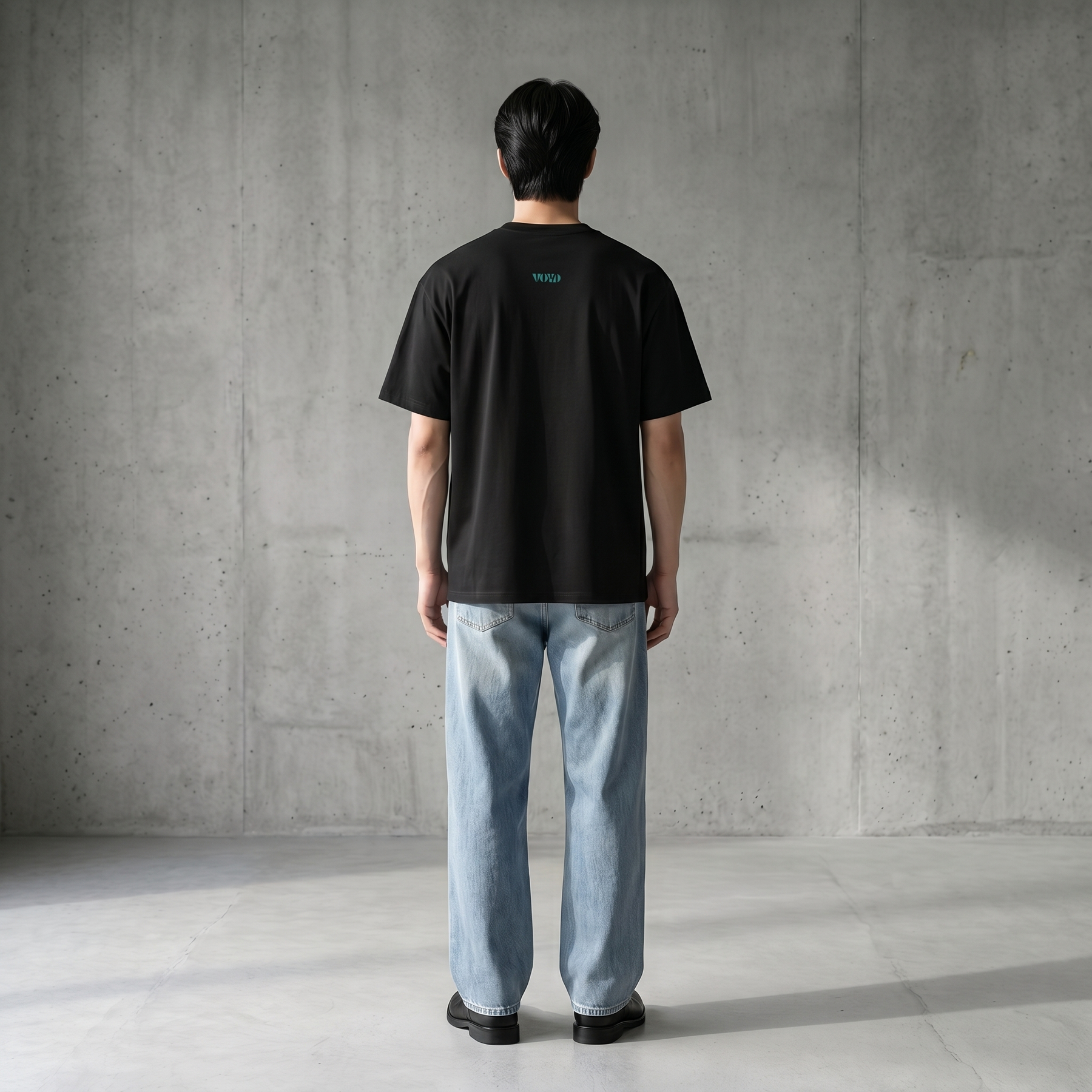 Voyd Abstract Alley Black T-shirt