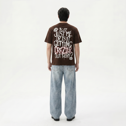 Voyd Design Drip Brown T-shirt