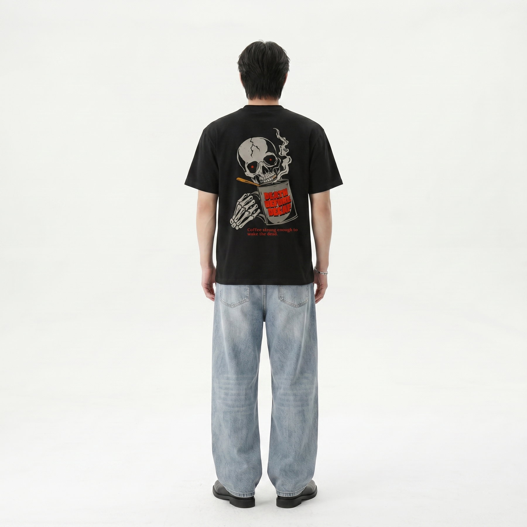 Voyd Death Before Decafe Black T-shirt