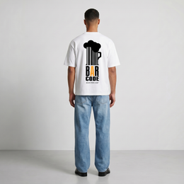 Voyd Bar Code White t-shirt