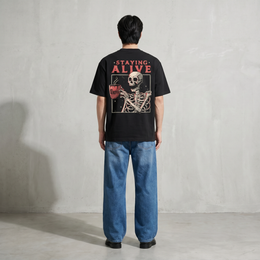 Voyd Staying Alive Black t-shirt