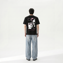 LOVE AT FIRST SIGHT VOYD BLACK T-SHIRT