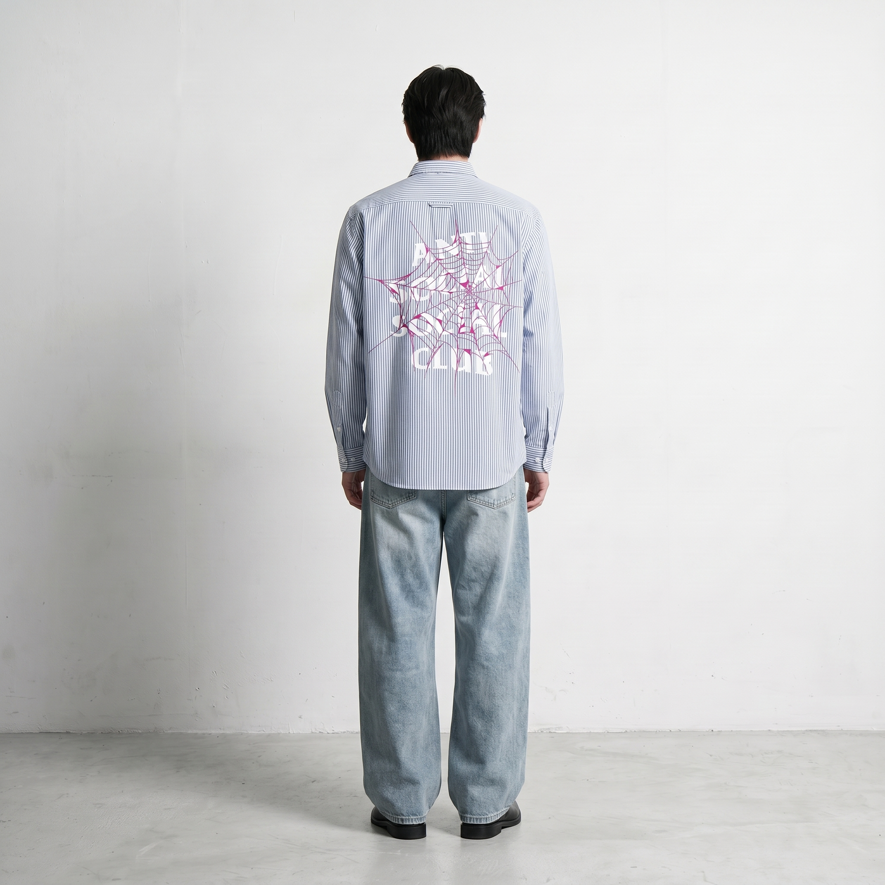 Voyd Anti Social Blue Stripe Shirt