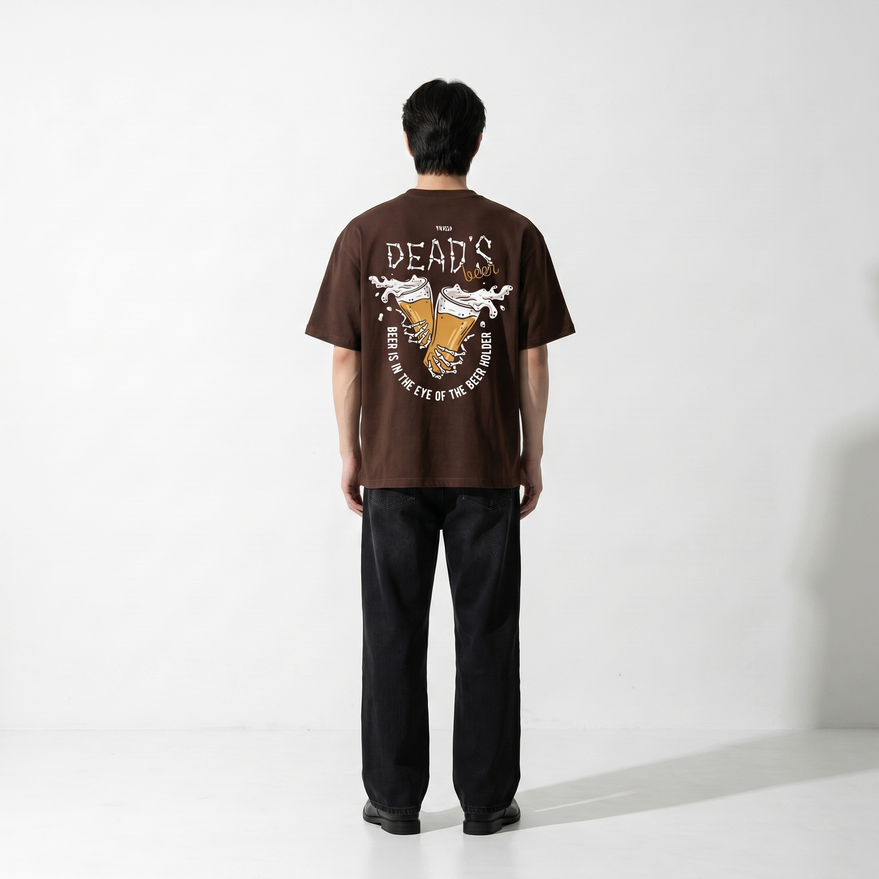 Voyd Dead But Vibing Brown t-shirt