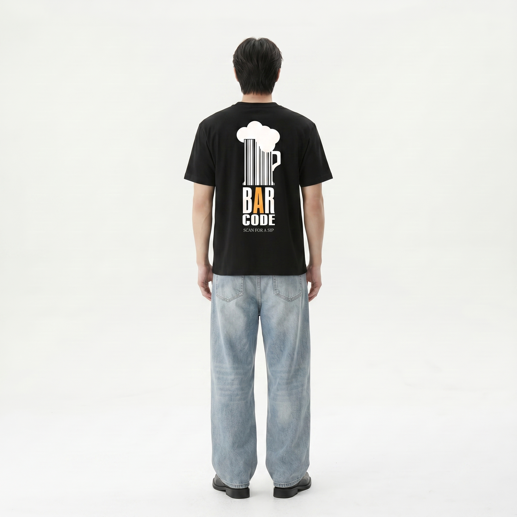 Voyd Bar Code Black t-shirt
